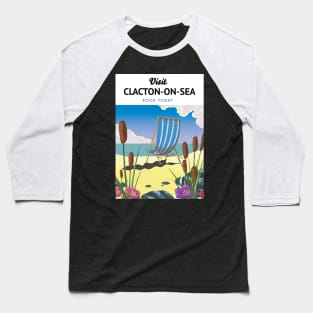 Clacton-on-Sea travel poster. Baseball T-Shirt